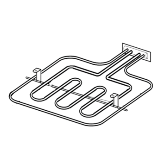 Picture of grill element, dual, hinged,2800w