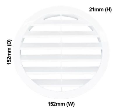Picture of GRILLE EXHAUST COVER WHITE