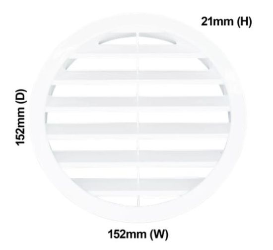 Picture of GRILLE EXHAUST COVER WHITE