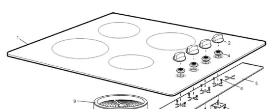 Picture of HOB COOKTOP GLASS CHC644BA
