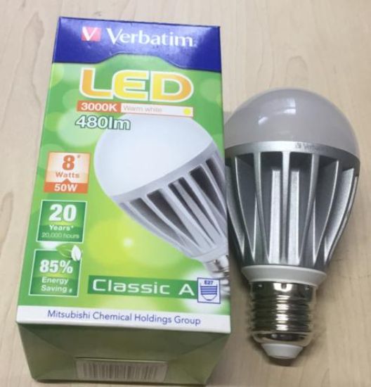 Picture of Verbatim LED Bulb 8-40WE27 3000K 230V 