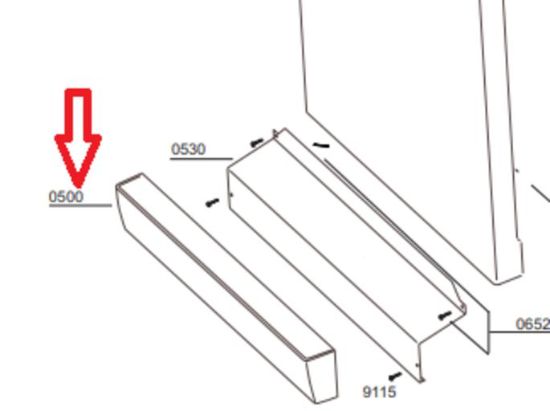 Picture of Kick Plate 60CM For EUROMAID DISHWASHER