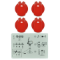 Picture of knob, knob, red, 35MM UNI, WITHDECALS