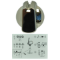 Picture of knob, single, 40MM UNI, CHROME