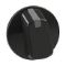 Picture of knob, single, black, 48MM UNI
