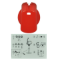 Picture of knob, single, red, 30MM UNI