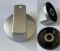 Picture of Knob. Brushed Steel. 40mm Diameter 6mm shaft. 