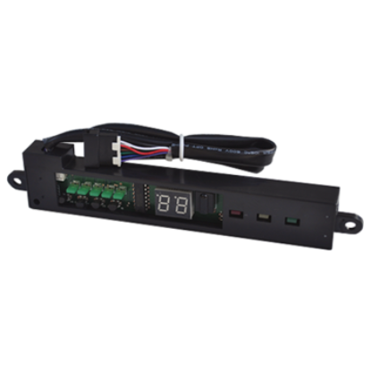 Picture of main electronic board, display, assembly