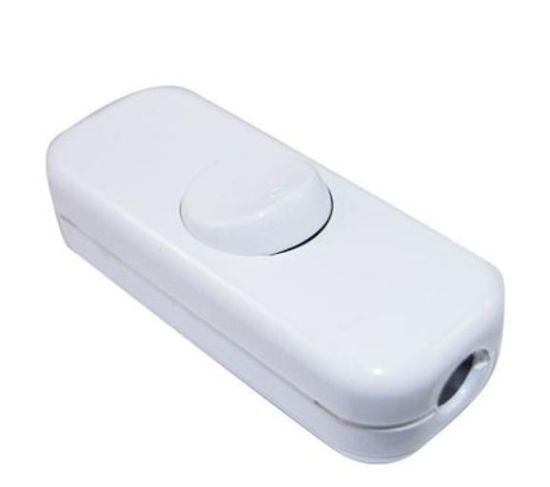 Picture of Tobin 2 Amp white Cord Line Switch - White 