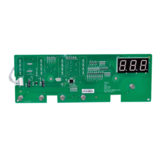 Picture of user interface board, assembly