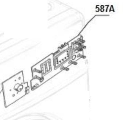Picture of user interface board, PCB