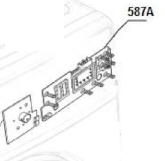 Picture of user interface board, PCB