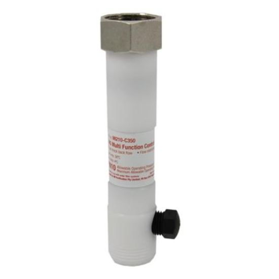 Picture of VALVE Works to restrict flow, and limit pressure and back flow.  