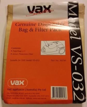 Picture of Vax VS-032 Bag and Filter Pack For VAX VACUUM 